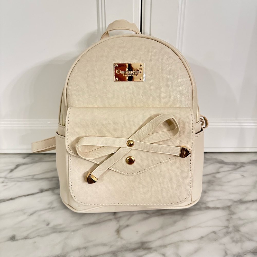 Charming Charlie Ivory Backpack - Picture 1 of 2